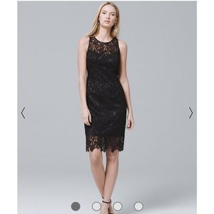 NWT WBHM Lace Black Midi Dress size 2